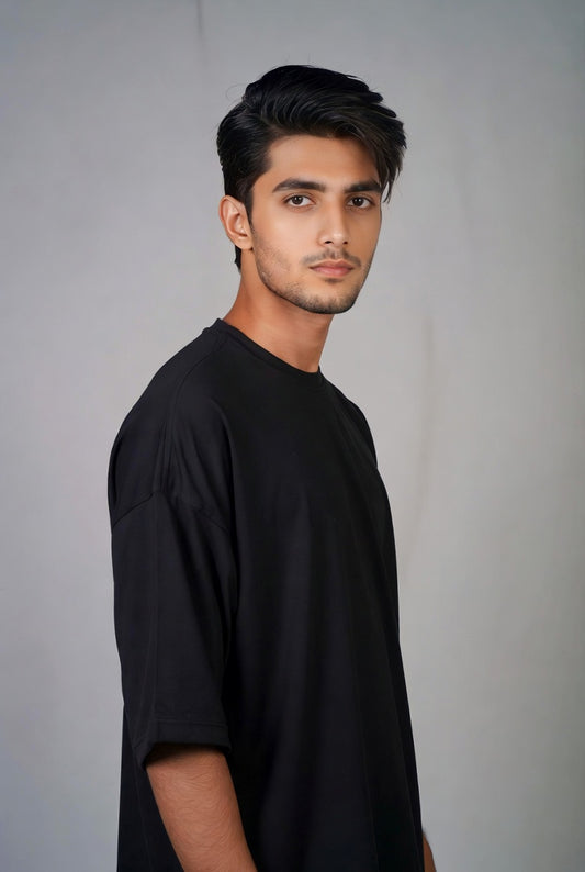 Oversized Black Tee