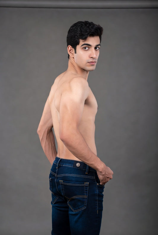 Slim Fit Dark Denim Jeans